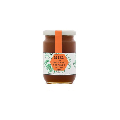 Spanish honey, royal jelly, propolis and bee pollen - 400gr