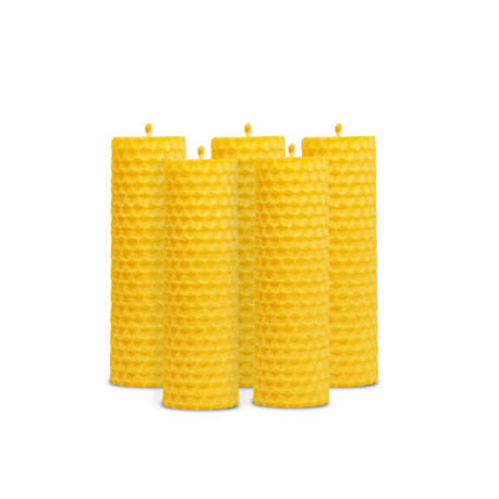 Honey candles 15x2cm box of 68 units